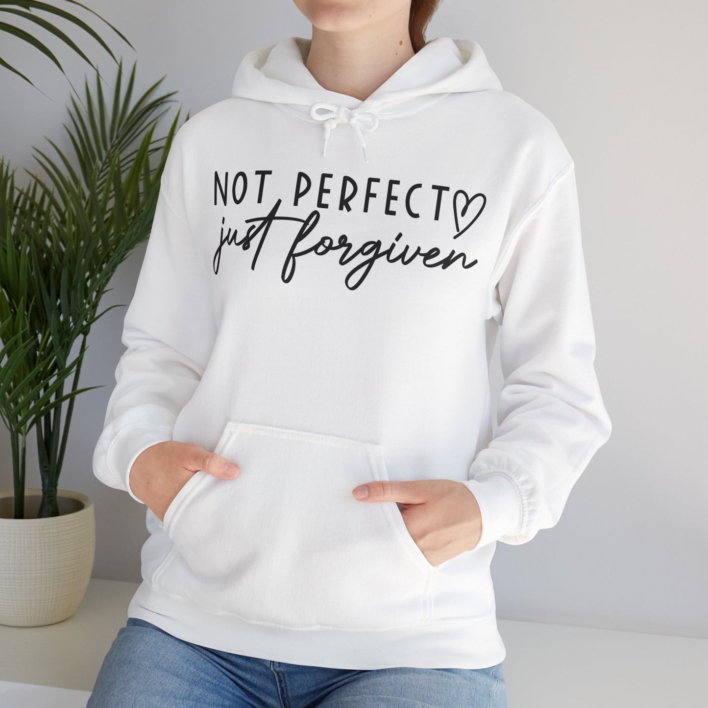 Hooded Redemption: Not Perfect, Just Forgiven Unisex Sweatshirt