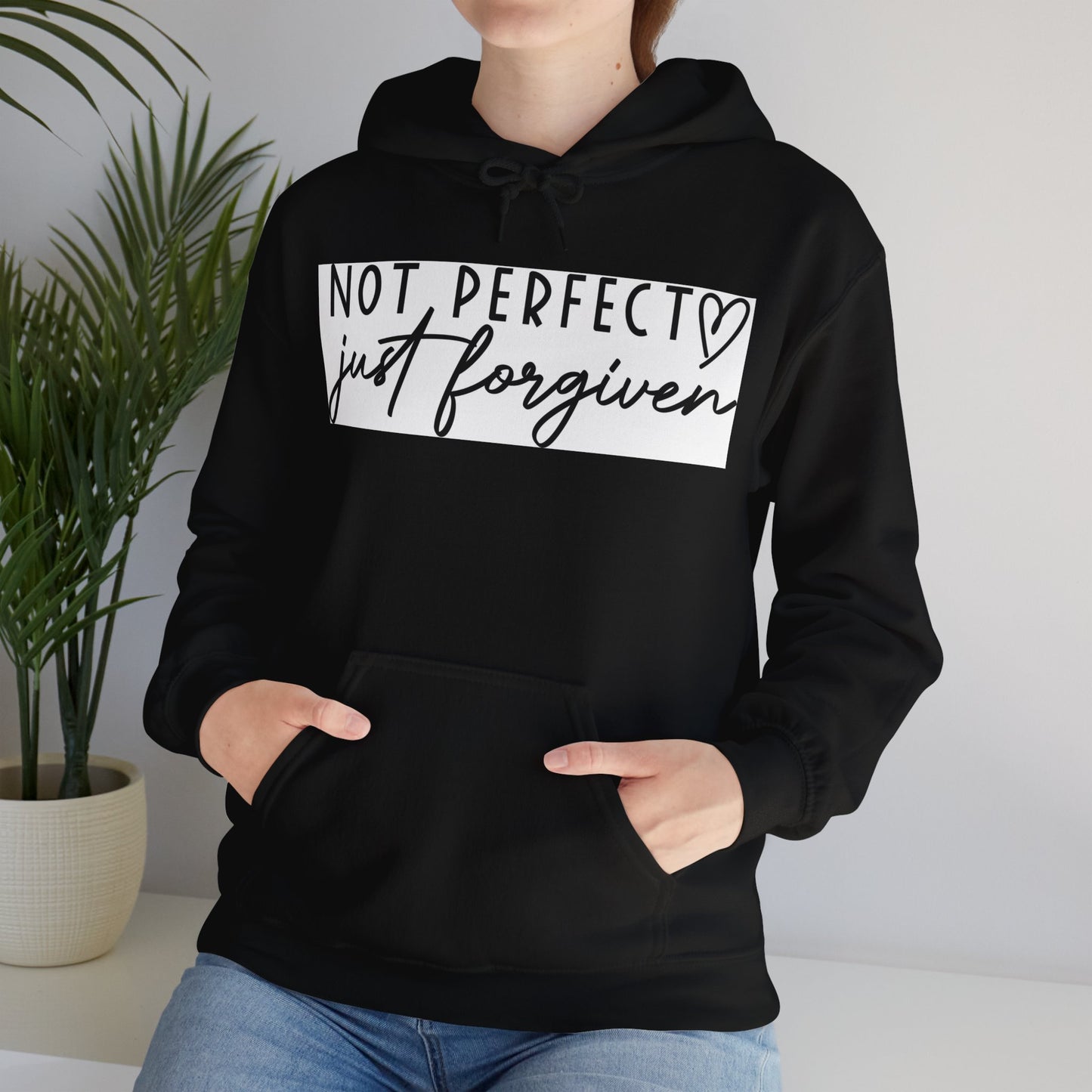 Hooded Redemption: Not Perfect, Just Forgiven Unisex Sweatshirt