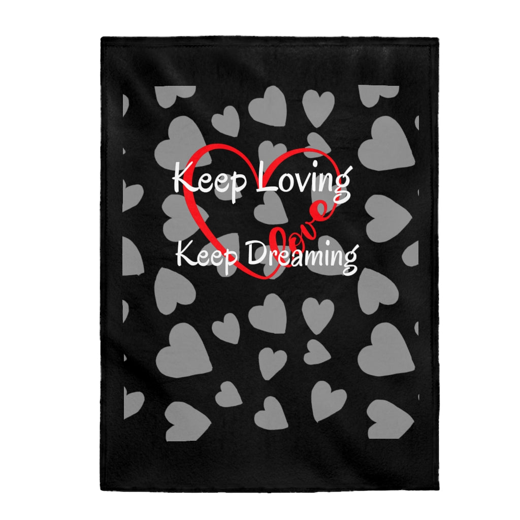 Love & Dream Velveteen Plush Blanket