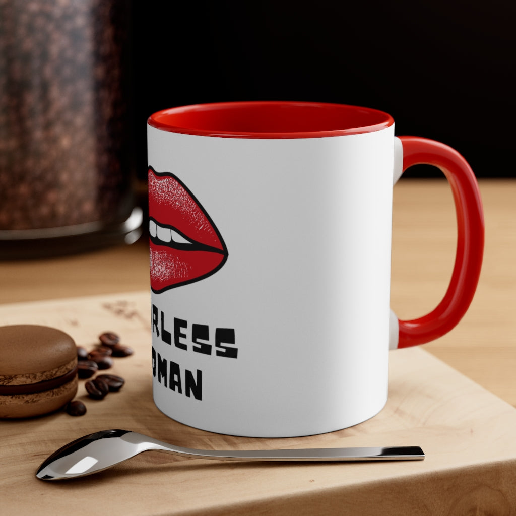 "Fearless Woman" Accent Coffee Mug-11oz