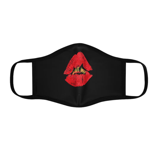 LOVE YOU-Unisex Fitted Polyester Face Mask