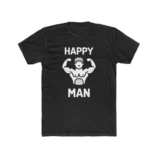 Men's Happy Man Cotton Crew Tee