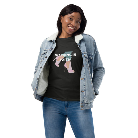 Women's Walking in Faith fashion long sleeve shirt