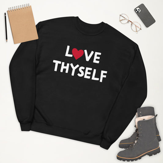 LOVE THYSELF Unisex fleece sweatshirt