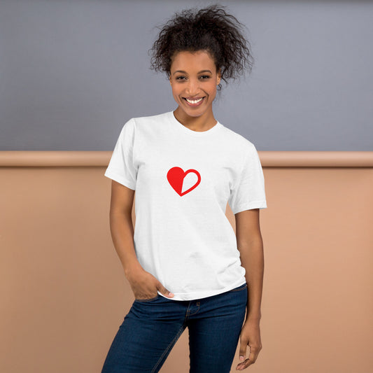Half Hearted Couples T-Shirt