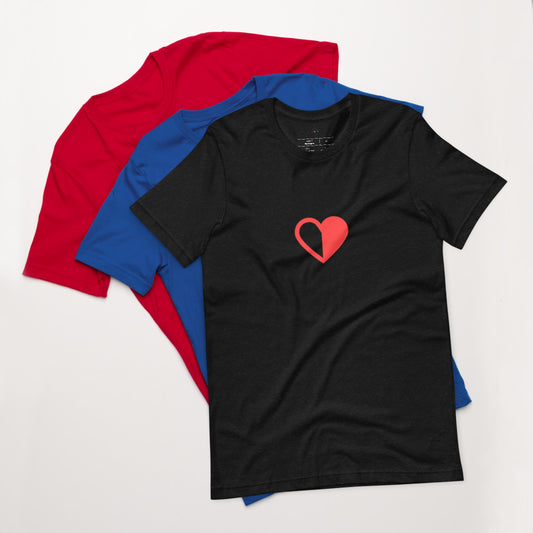 Half-Hearted Couples Short-Sleeve Unisex T-Shirt