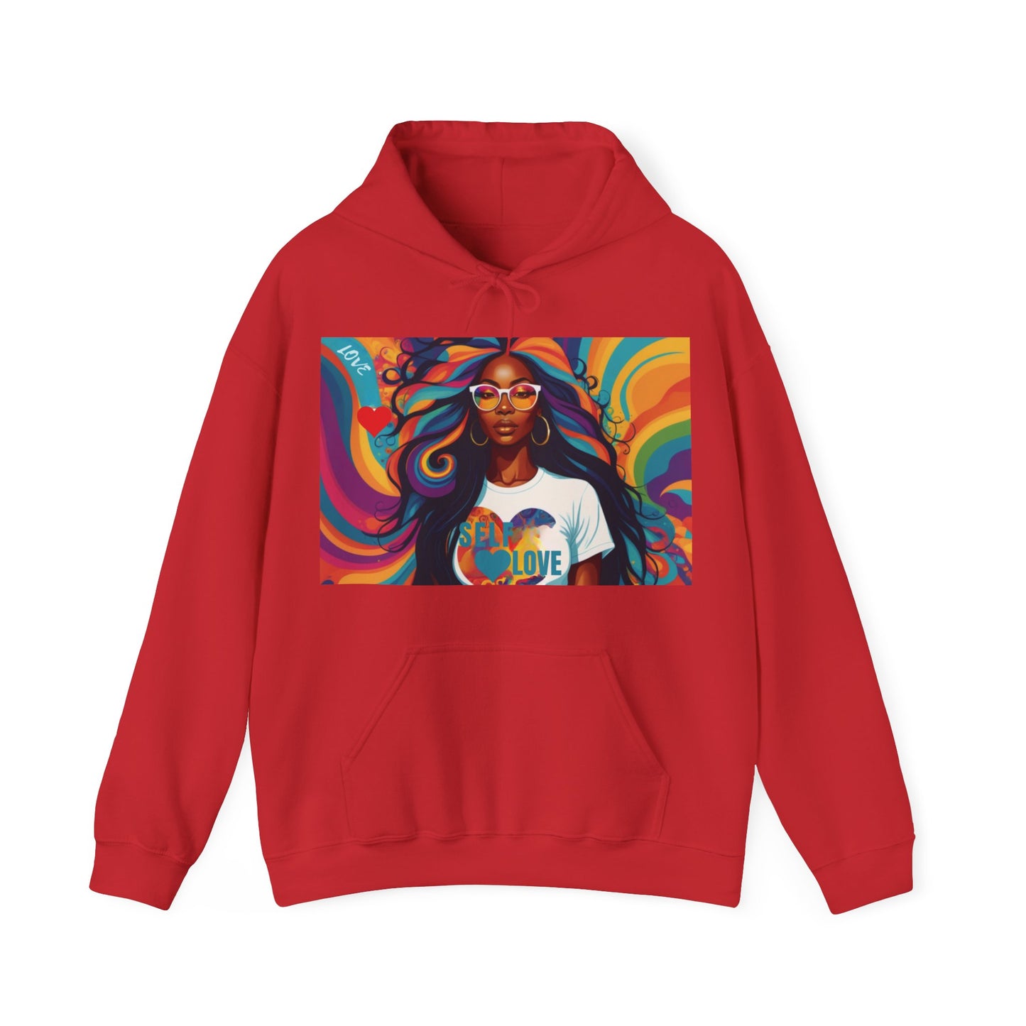 Custom Psychedelic Self-Love Hoodie – Unisex Heavy Blend™ Hooded Sweatshirt