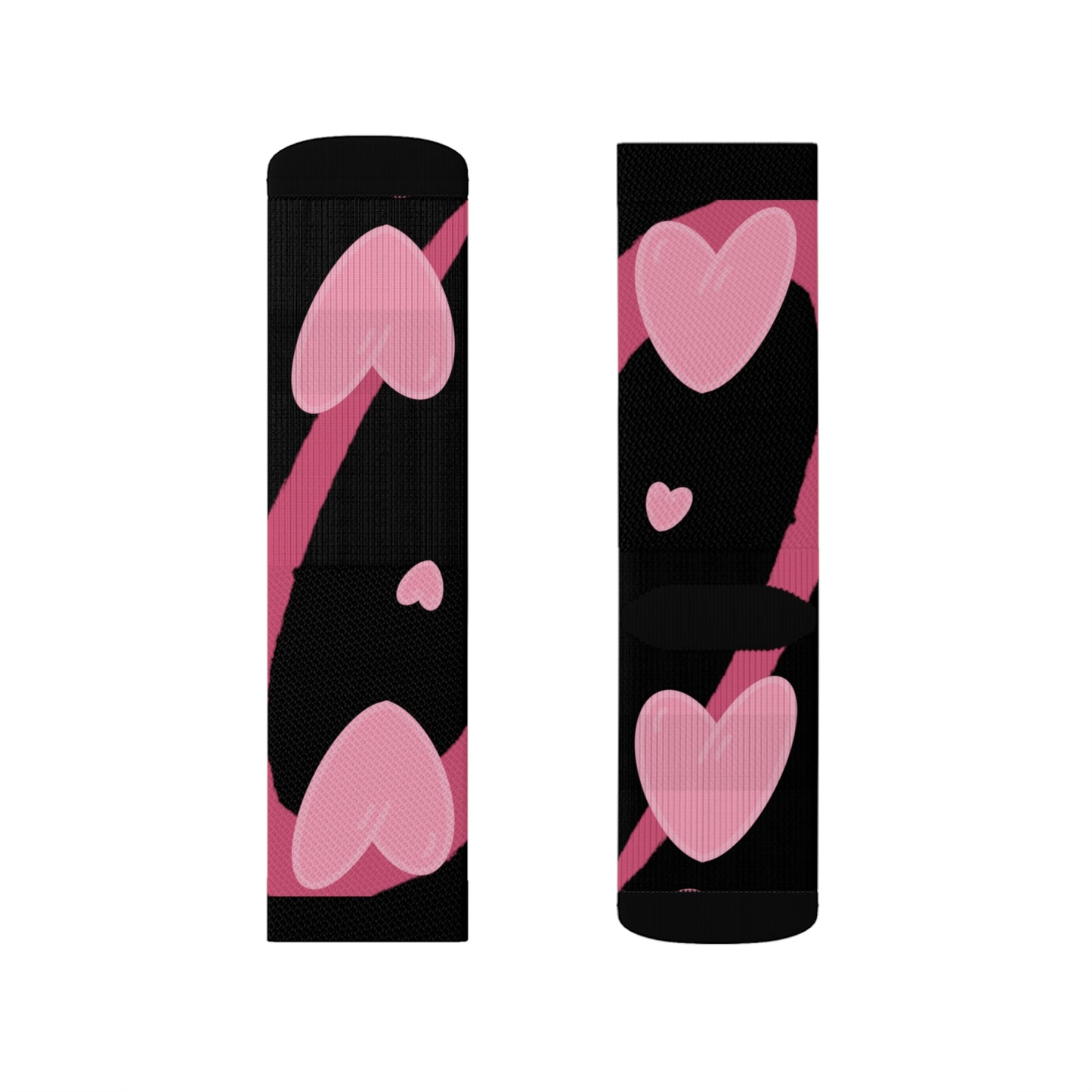 Pink Hearts Socks