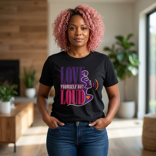 Love Yourself Out Loud T-Shirt — Empowerment Graphic Tee