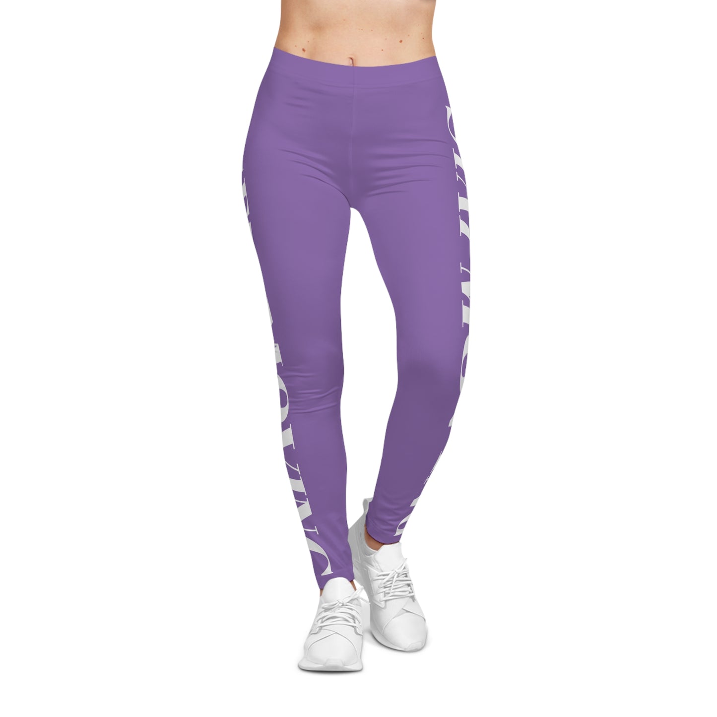 Inspirational Purple Women's Leggings - 'Get Moving' & 'Stay Moving'