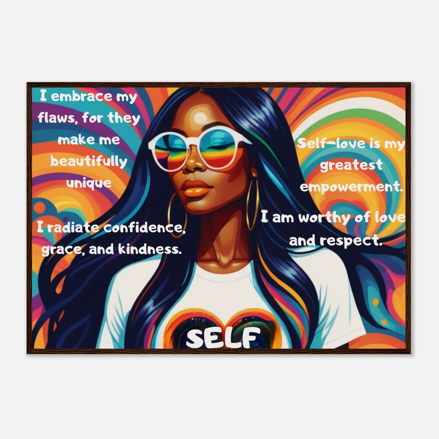 Self-Love & Positive Affirmation Museum-Quality Matte Poster