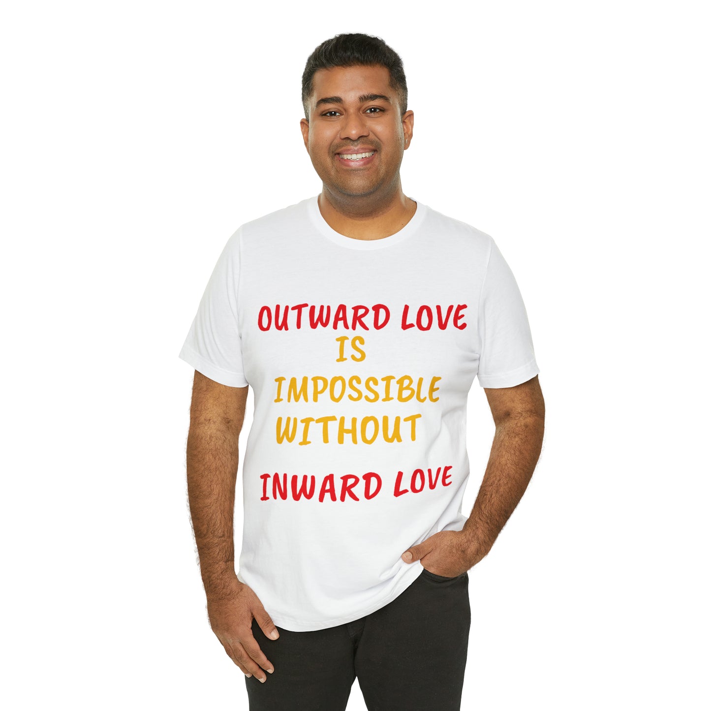 OUTWARD/INWARD LOVE Unisex Jersey Short Sleeve Tee