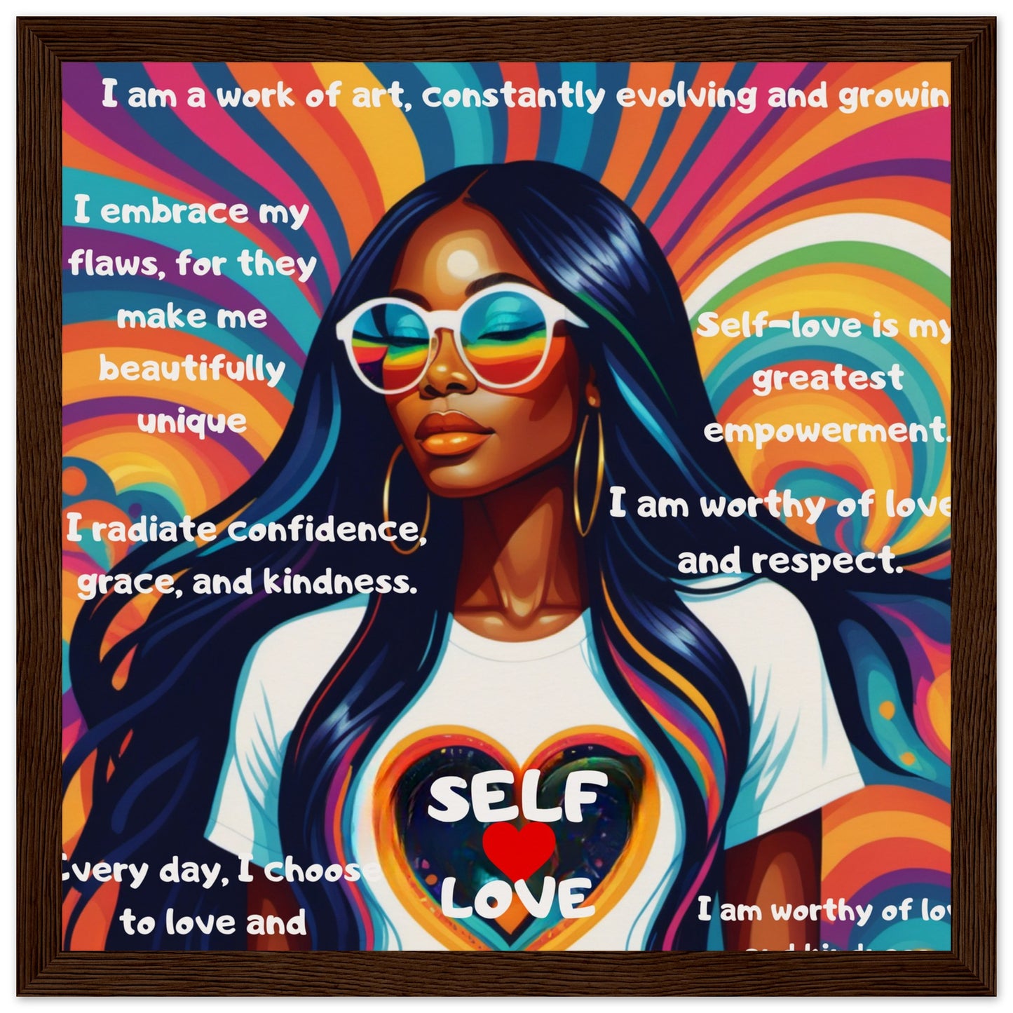 Self-Love & Positive Affirmation Museum-Quality Matte Poster