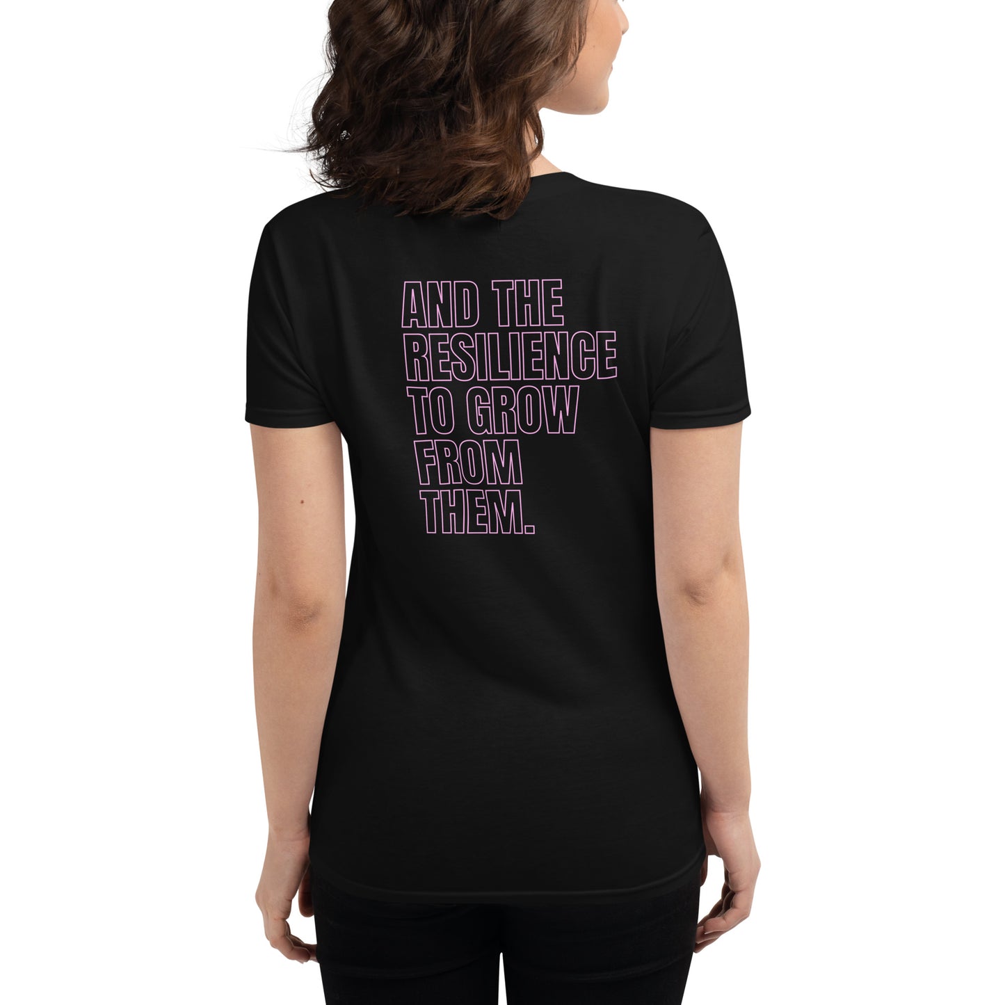 Courageous Mistakes, Resilient Growth Women's short sleeve tee