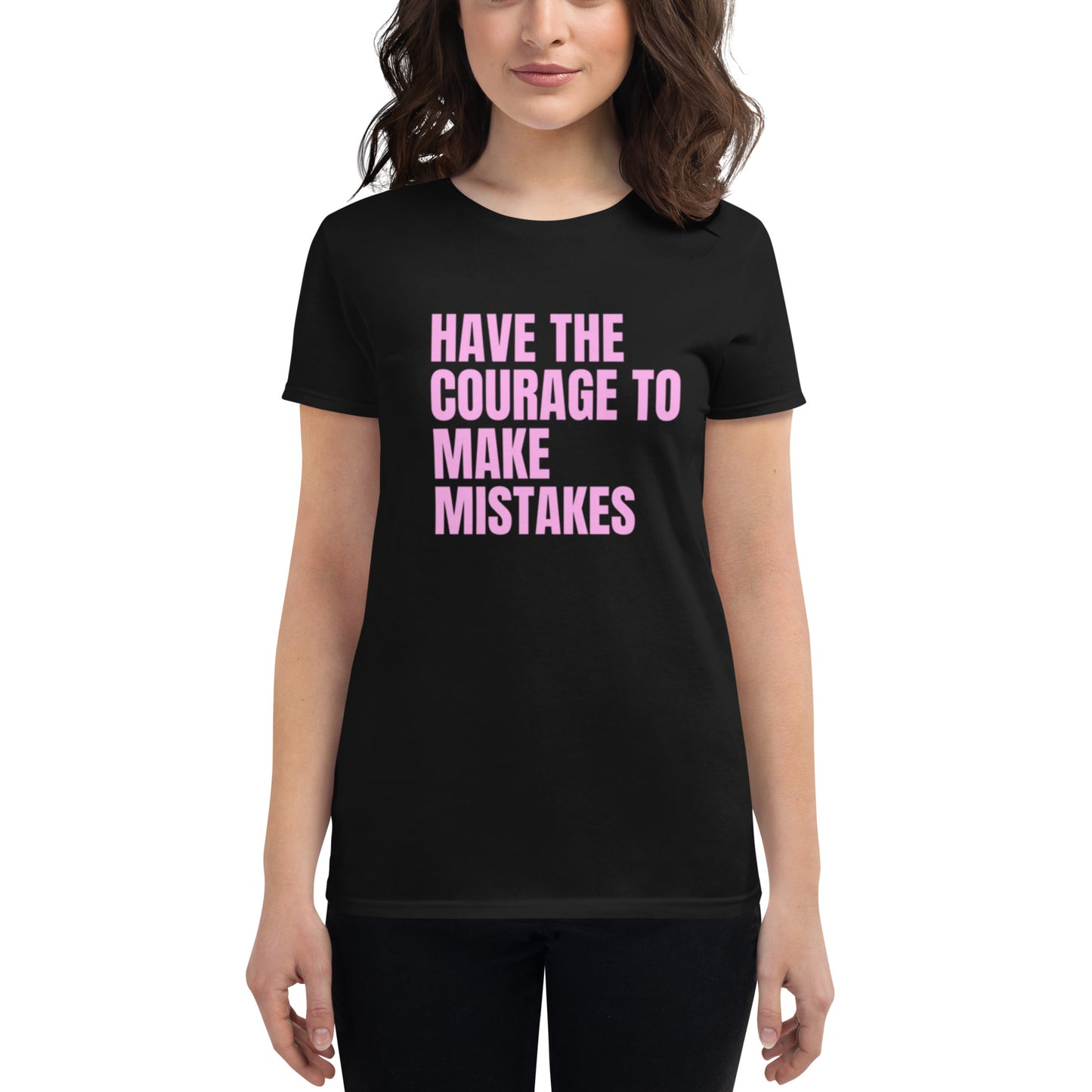 Courageous Mistakes, Resilient Growth Women's short sleeve tee