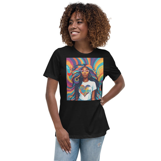 Women's Psychedelic Self-Love Relaxed T-Shirt