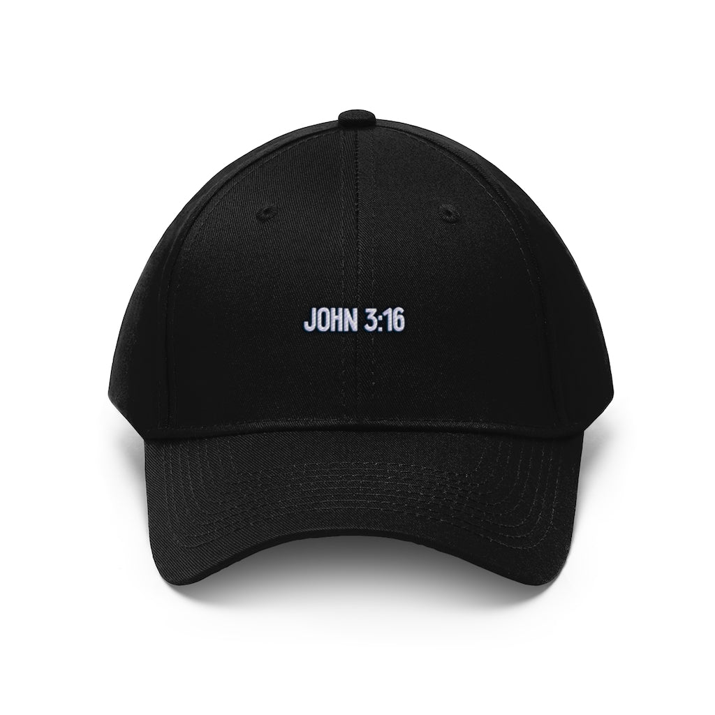 John 3:16 Unisex Twill Hat