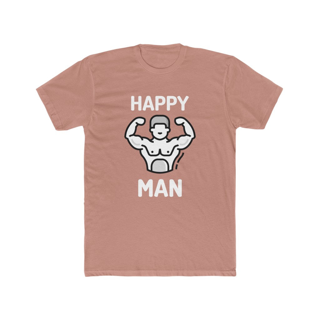 Men's Happy Man Cotton Crew Tee