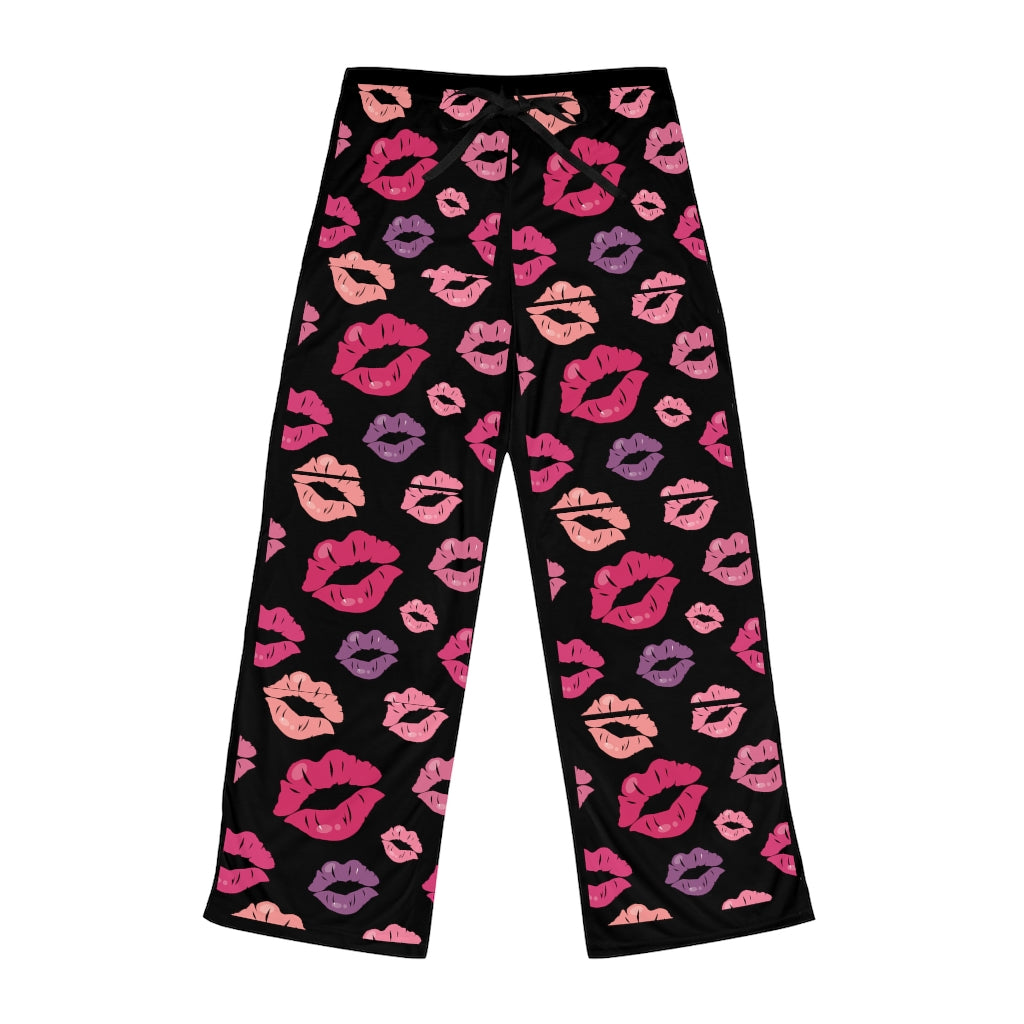 Women's Kiss Me Pajama Pants (AOP)