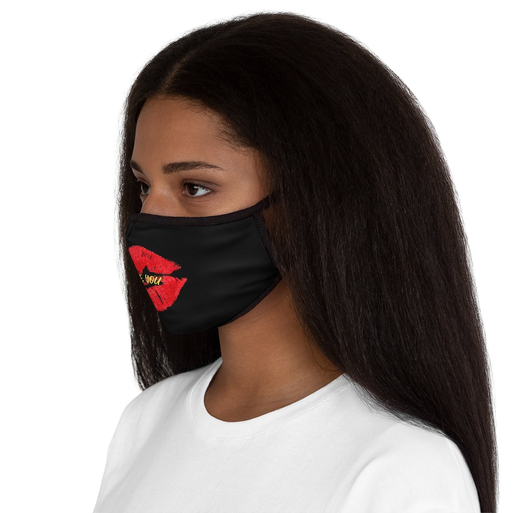 LOVE YOU-Unisex Fitted Polyester Face Mask