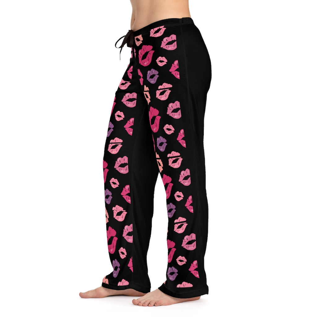 Women s Kiss Me Pajama Pants AOP Love Inspiration Shop