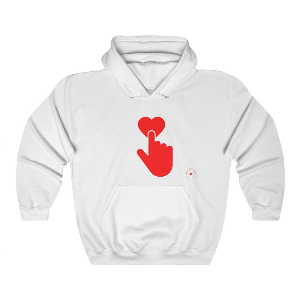 You Touch My Heart Unisex Heavy Blend™ Hooded Sweatshirt