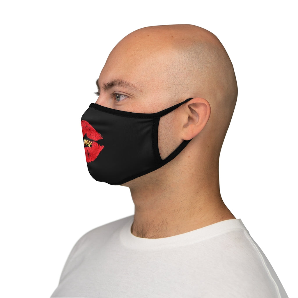 LOVE YOU-Unisex Fitted Polyester Face Mask