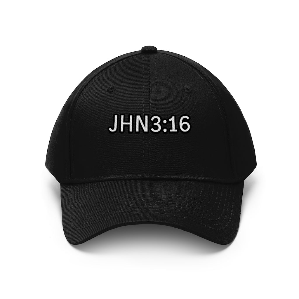 JHN 3:16 Unisex Twill Hat