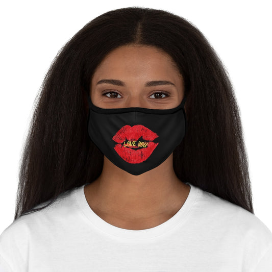 LOVE YOU-Unisex Fitted Polyester Face Mask