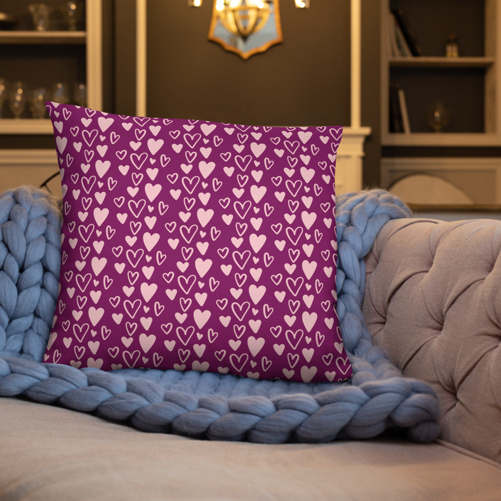 Many Hearts Accent Pillow
