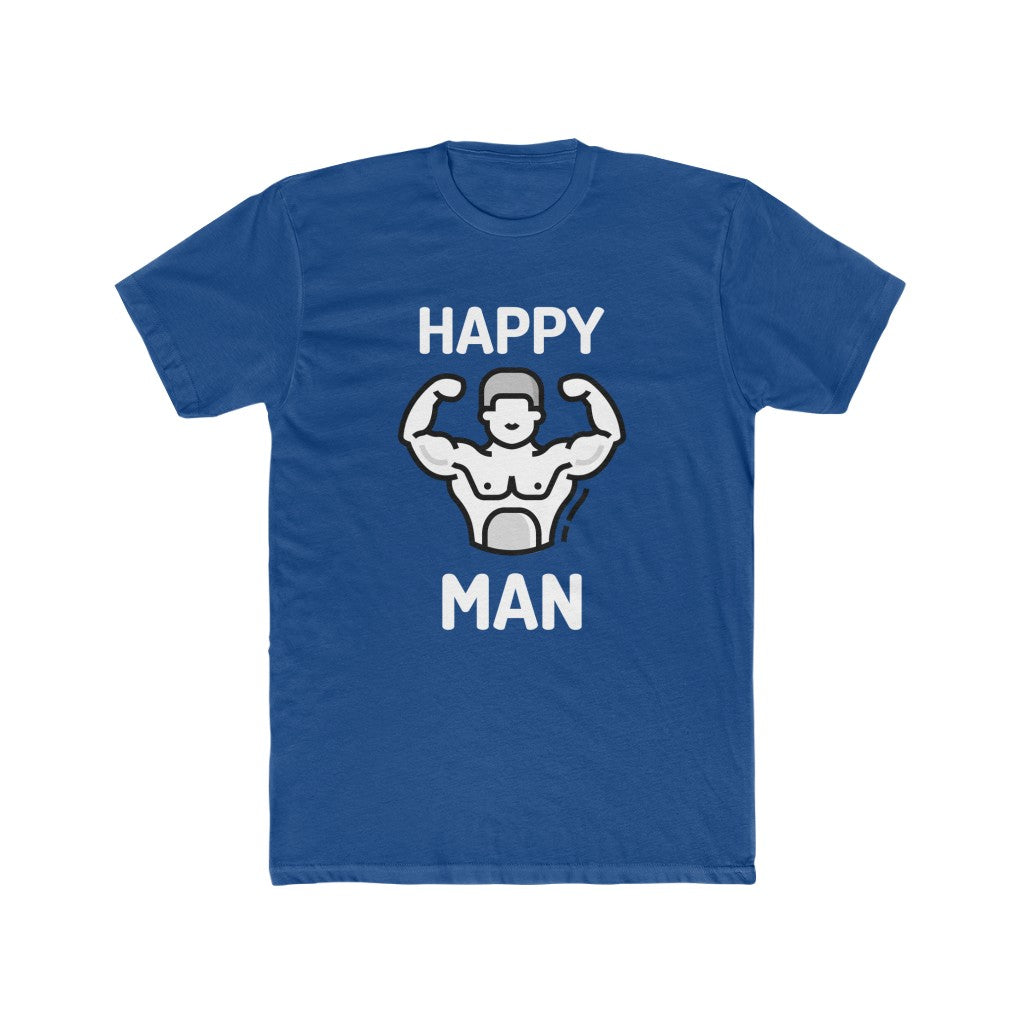 Men's Happy Man Cotton Crew Tee
