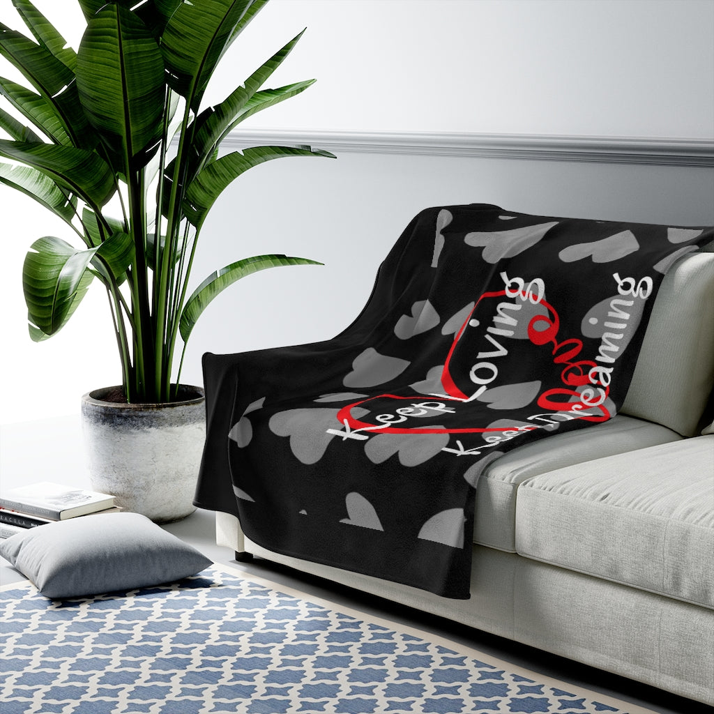 Love & Dream Velveteen Plush Blanket