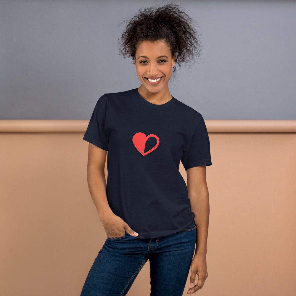 Half Hearted Couples T-Shirt