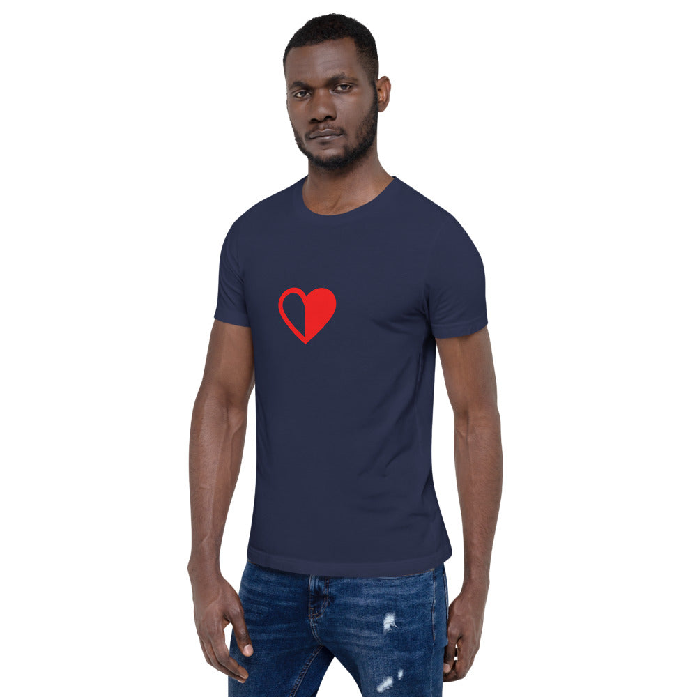 Half-Hearted Couples Short-Sleeve Unisex T-Shirt