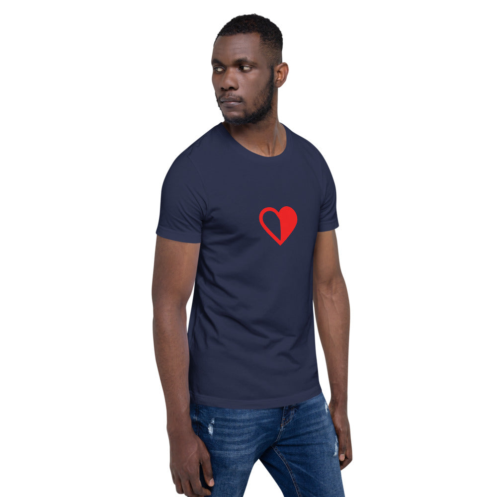 Half-Hearted Couples Short-Sleeve Unisex T-Shirt