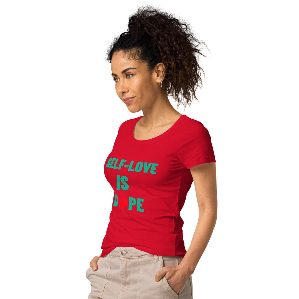 Women’s SELF-LOVE IS DOPE basic organic t-shirt