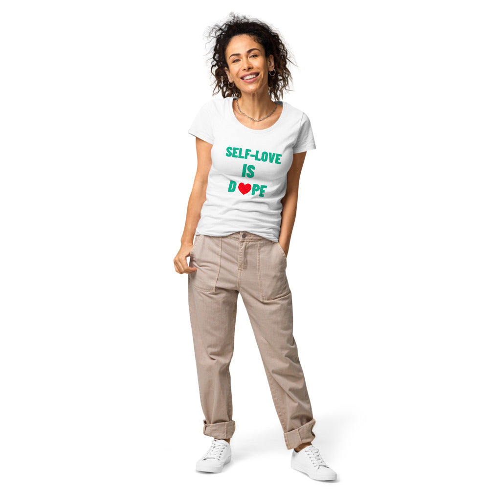 Women’s SELF-LOVE IS DOPE basic organic t-shirt